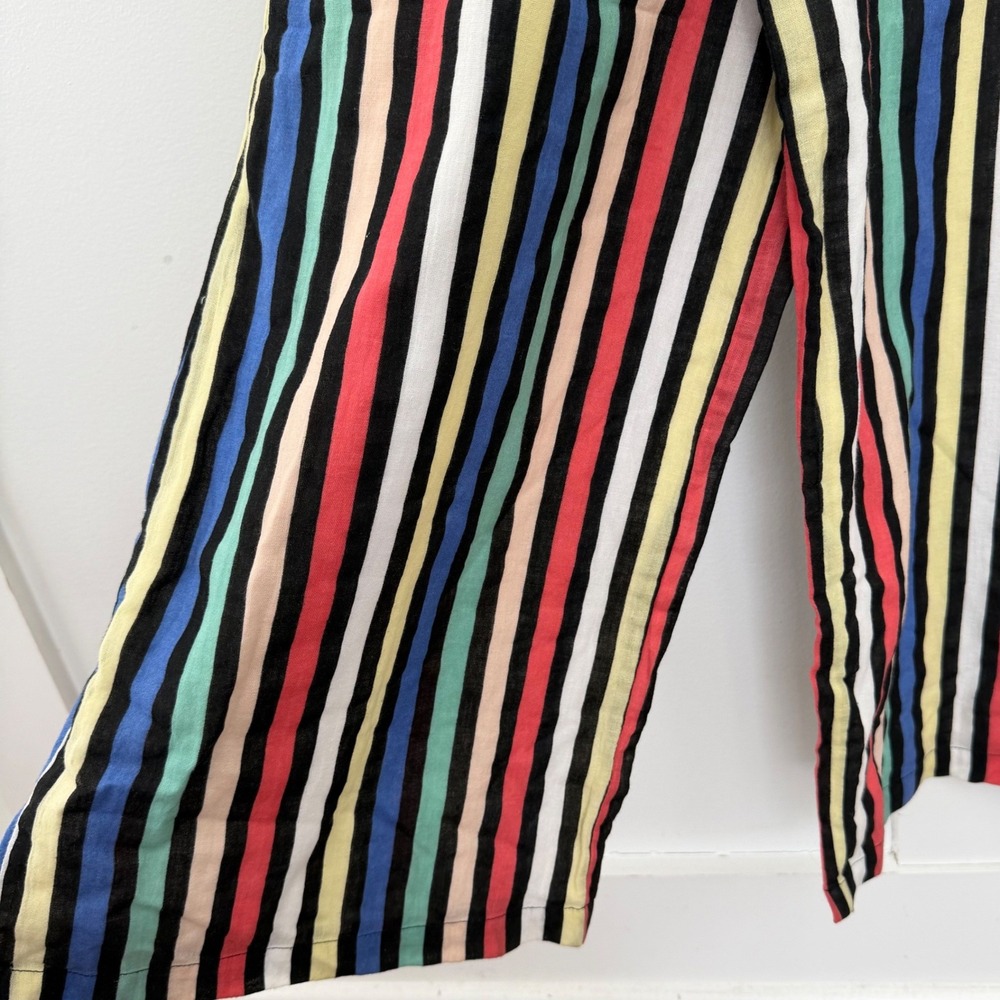 House of Harlow x Revolve Off Shoulder Wide Leg Cropped Jumpsuit Stripe Size XXS - Picture 7 of 16